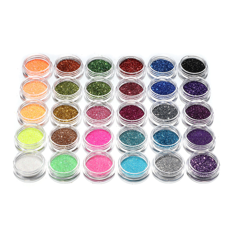 Matte (NO SPARKLE) Cosmetic Grade Glitter Powder Kit (6PK) Safe for Skin!-  Beautiful Shine, Vibrant Color, Opaque, Loose Glitter Perfect for Body  Tattoos, Makeup, Lips, & Nail Art (10 Gram Jars) 
